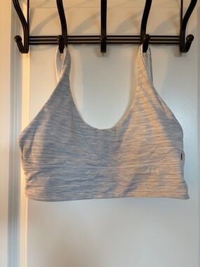 lululemon athletica Light Grey Striped Align bra